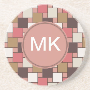 Pumpkin Spice Weave Pattern Coaster