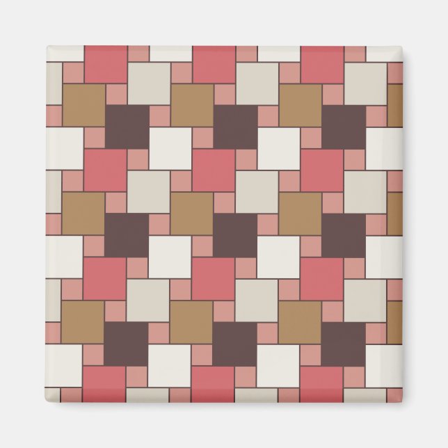 Pumpkin Spice Weave Pattern Magnet (Front)