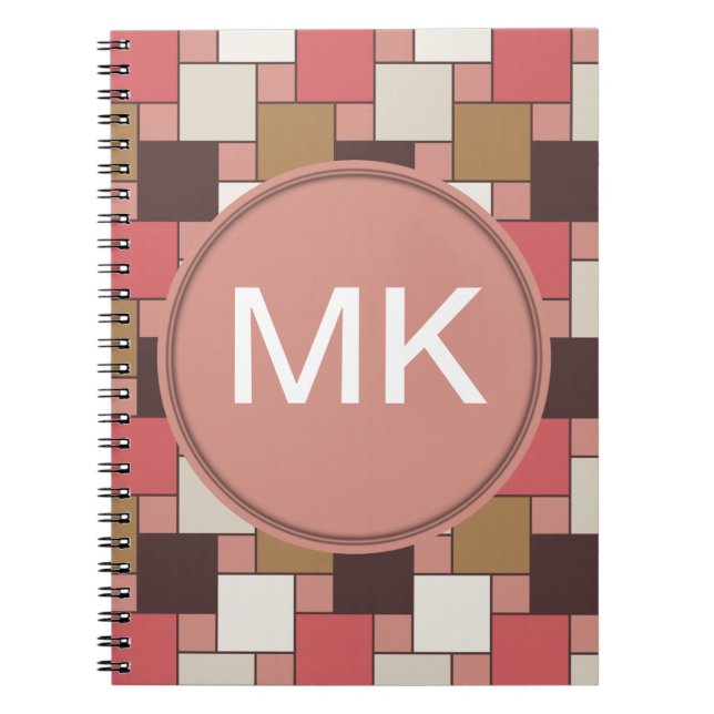 Pumpkin Spice Weave Pattern Notebook (Front)