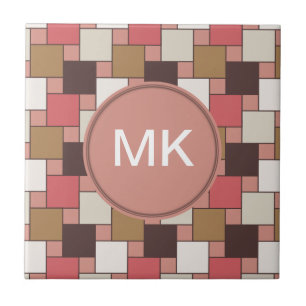 Pumpkin Spice Weave Pattern Tile
