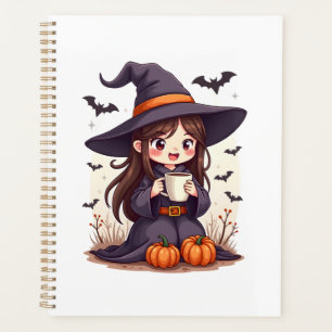 Pumpkin Spice Witch � Cute Halloween Coffee Shirt Planner