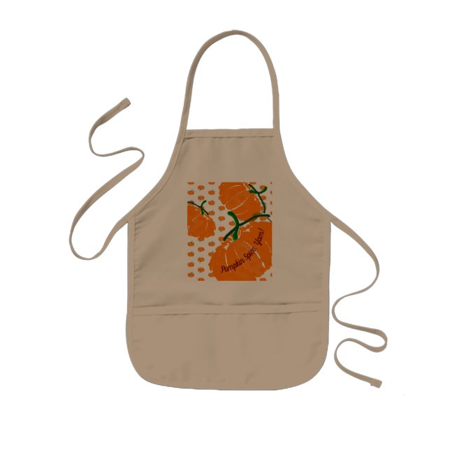 Pumpkin Spice, Yam! Kids Apron (Front)