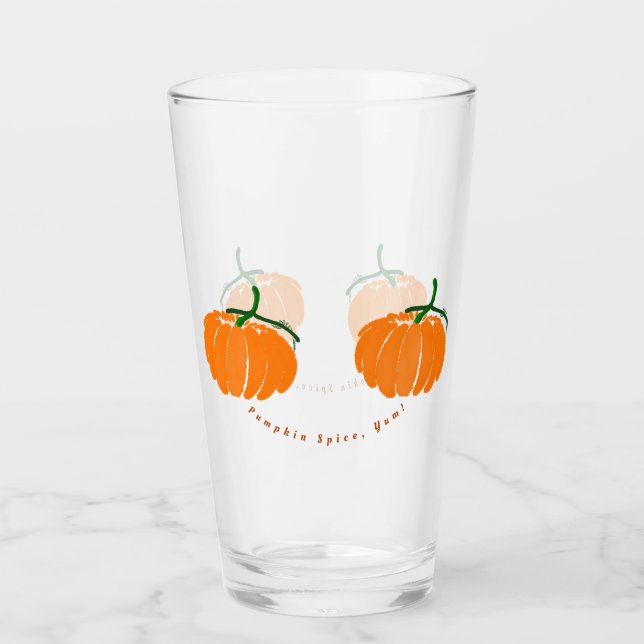 Pumpkin Spice, Yum! Glass (Front)