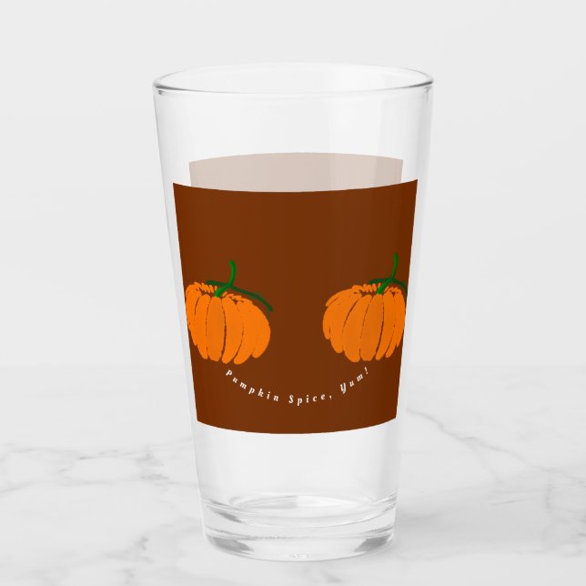 Pumpkin Spice, Yum! Glass (Front)