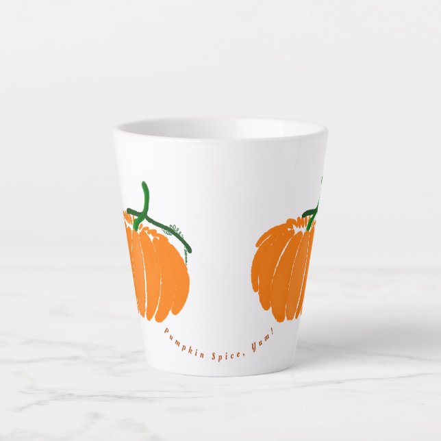 Pumpkin Spice, Yum! Latte Mug (Front)