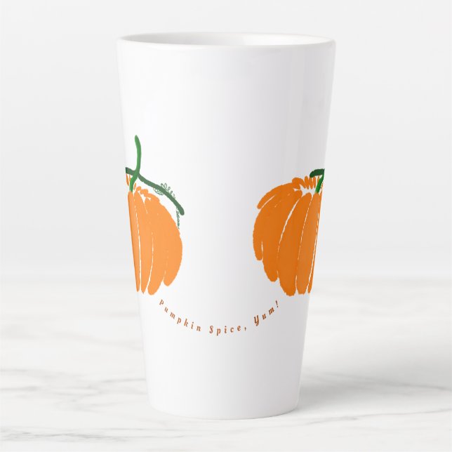 Pumpkin Spice, Yum! Latte Mug (Front)