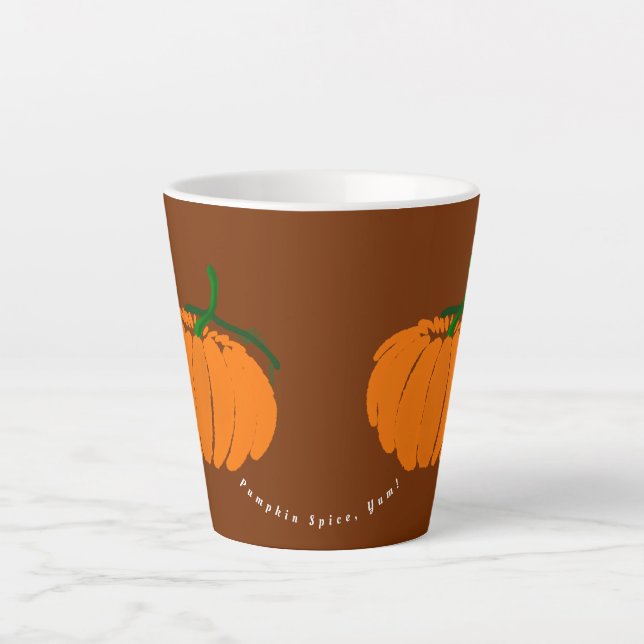 Pumpkin Spice, Yum! Latte Mug (Front)