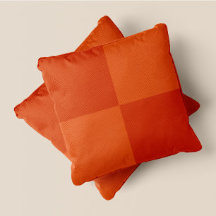 Pumpkin Spice-yyyy Orange & Orange Large Squares Cushion