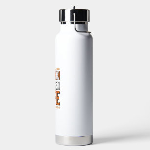 Pumpkin Spiced Life Vintage Halloween Typography D Water Bottle