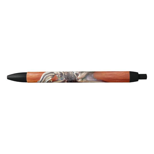 Pumpkin Spiral  Black Ink Pen (Front)