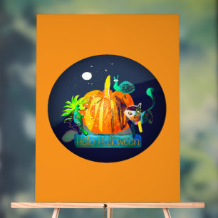 Pumpkin Spirit – Halloween Animals & Moon Sign