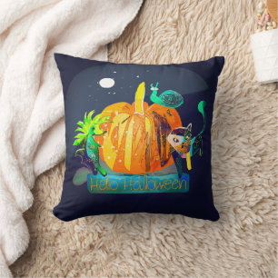 Pumpkin Spirit – Halloween Animals & Moon Wall Clo Cushion