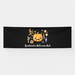 Pumpkin Spooktacular Halloween Bash Party Black Ba Banner