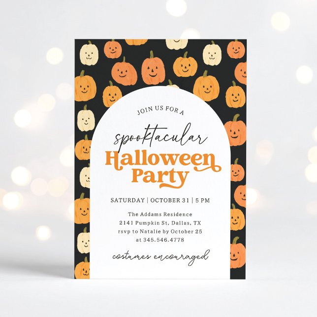 Pumpkin Spooktacular Halloween Party Invitation (Creator Uploaded)
