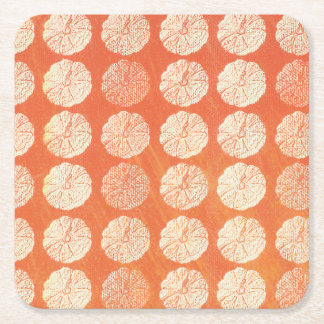 Pumpkin  square paper coaster