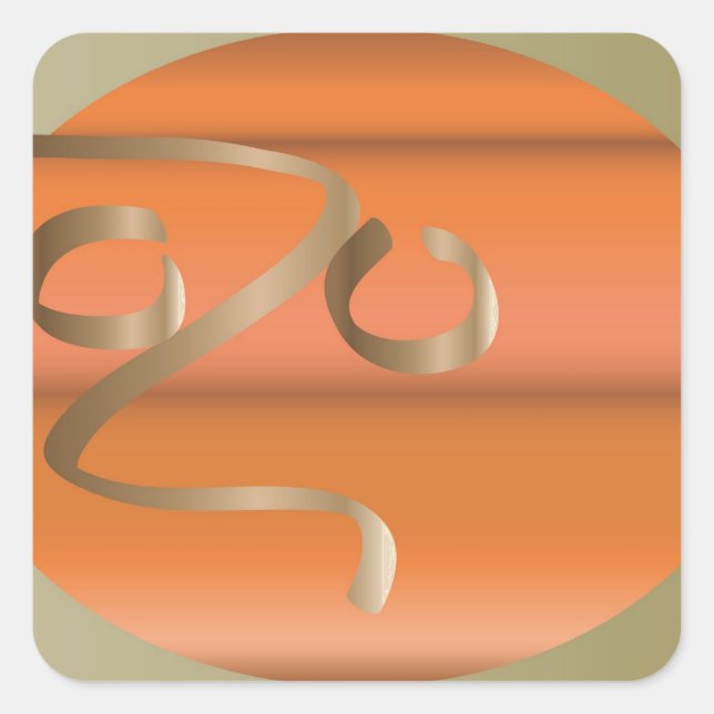 pumpkin square sticker (Front)