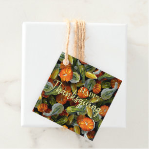 Pumpkin, Squash Autumn Harvest Gift Tag