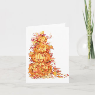 Pumpkin Stack Holiday Card