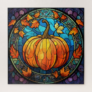 Pumpkin Stained Glass Puzzle