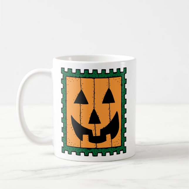 Pumpkin Stamp Coffee Mug (Left)