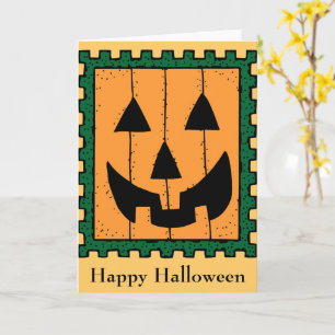 Pumpkin Stamp Greeting Card