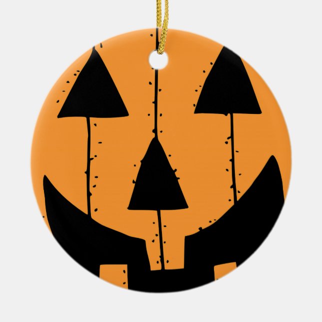 Pumpkin Stamp Ornament (Front)