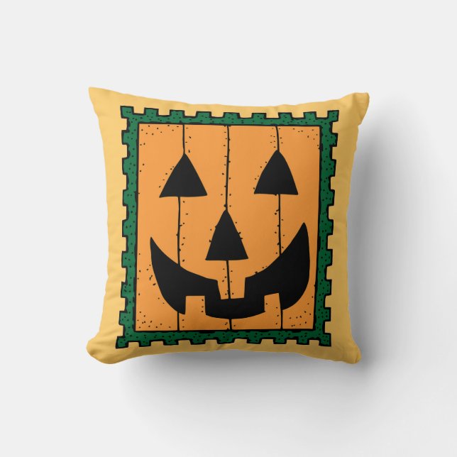 Pumpkin Stamp Pillow (Front)