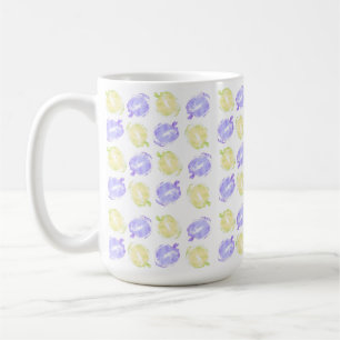 Pumpkin Stamps Hand Painted Halloween Pattern Coffee Mug
