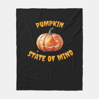 Pumpkin State of Mind - Halloween Classic T-Shirt Fleece Blanket