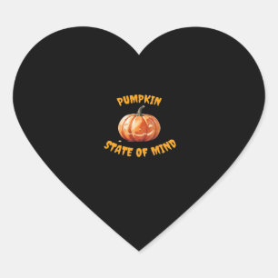 Pumpkin State of Mind - Halloween Classic T-Shirt Heart Sticker