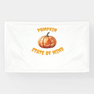 Pumpkin State of Mind - Halloween Oversized T-Shir Banner