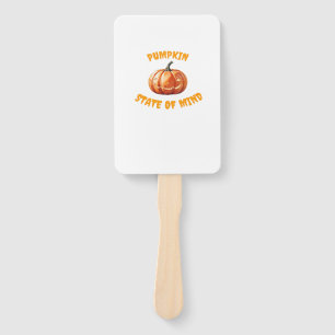 Pumpkin State of Mind - Halloween Oversized T-Shir Hand Fan