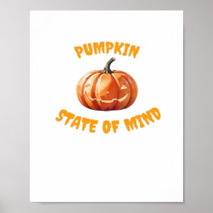 Pumpkin State of Mind - Halloween Oversized T-Shir Poster
