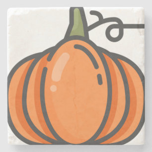 pumpkin stone coaster
