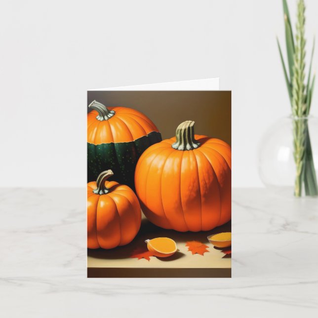 Pumpkin Study - AI - A Card (Front)