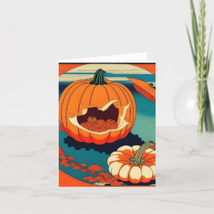 Pumpkin Study - Japanese Style AI - C Holiday Card