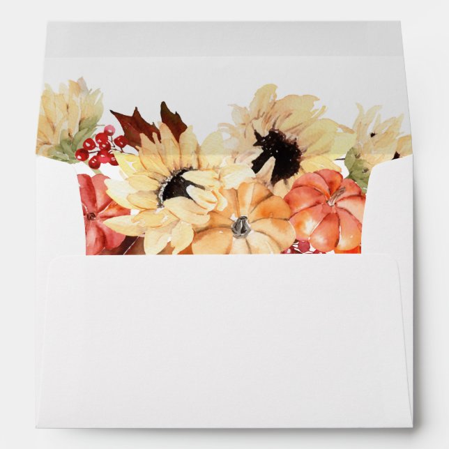 Pumpkin & Sunflower  Envelope (Back (Bottom))