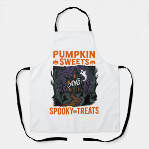Pumpkin Sweets Shirt Spooky Treats Halloween Desig Apron