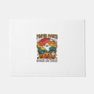 Pumpkin Sweets Spooks Treats Halloween Ghosts Pump Doormat