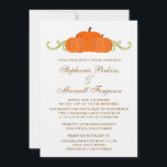 Pumpkin Swirls Fall Wedding Invite<br><div class="desc">Simply charming Pumpkin Swirls Fall Wedding Invite featuring a trio of pumpkins and a cascade of swirls and dots. This lovely design is the perfect choice for autumn (Halloween or Thanksgiving) weddings! Easy to customise, simply add the details of your wedding! Click on the "Customise It" button to find options...</div>