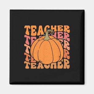 Pumpkin Teacher Fall Thanksgiving Back To School Magnet