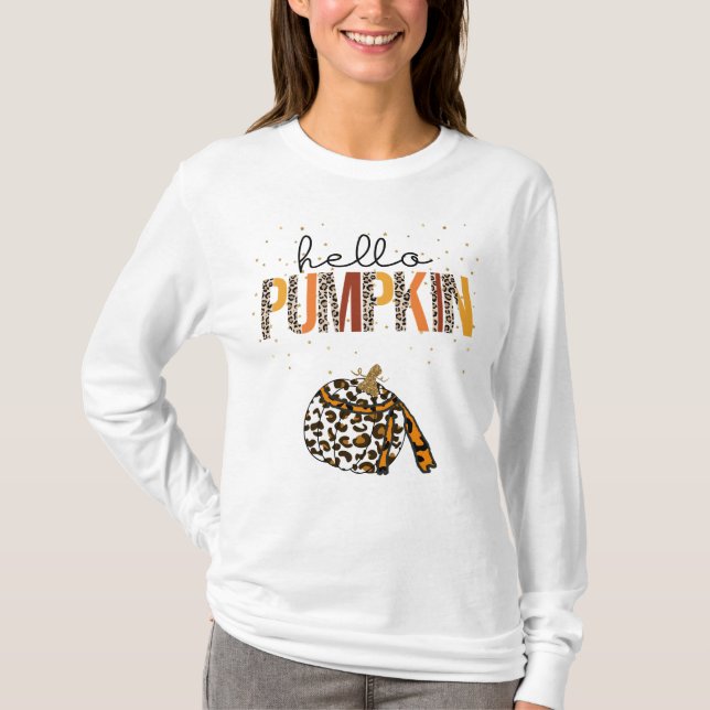 Pumpkin Tee shirt with Pumpkin  (Front)