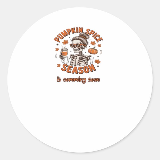 Pumpkin Thanksgive Decor – Gifted-for Thanksgiving Classic Round Sticker (Front)