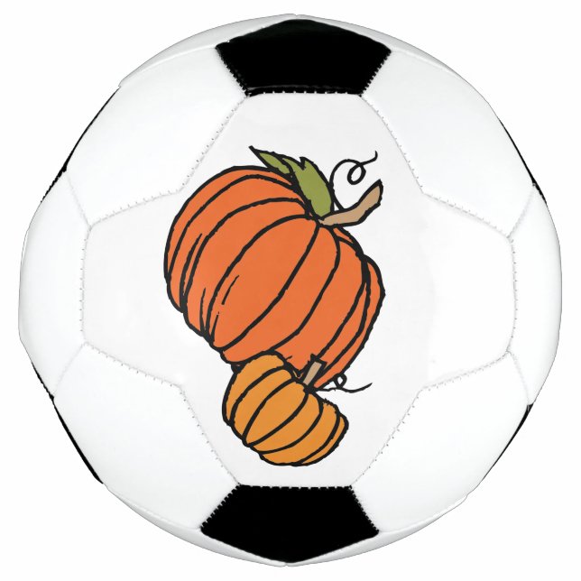 Pumpkin Thanksgiving Family Soccer Ball (Front)