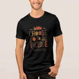 Pumpkin-Themed Thanksgiving:  Choose to Include Tri-Blend Shirt