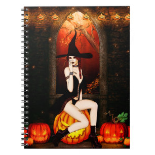 Pumpkin Throne Witch Notebook