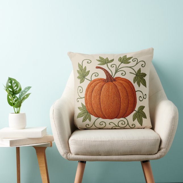 Pumpkin Throw Pillow (Chair)
