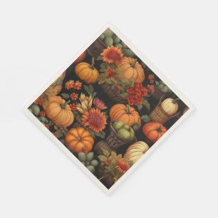 Pumpkin Time, Colours of Autumn, Napkin