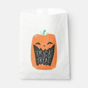 Pumpkin Trick or Treat Halloween Favour Bag