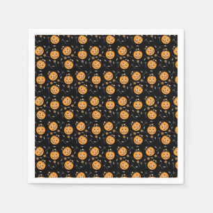 Pumpkin Trick Or Treat Pail Napkin